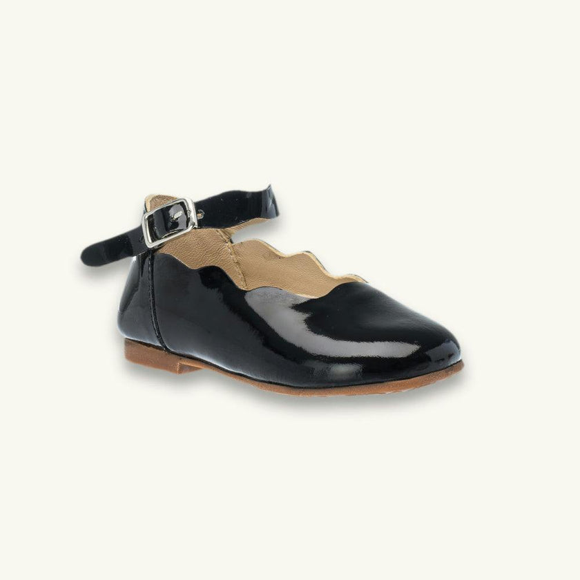 Toddler Ondina Ballet Flat | Black Leather