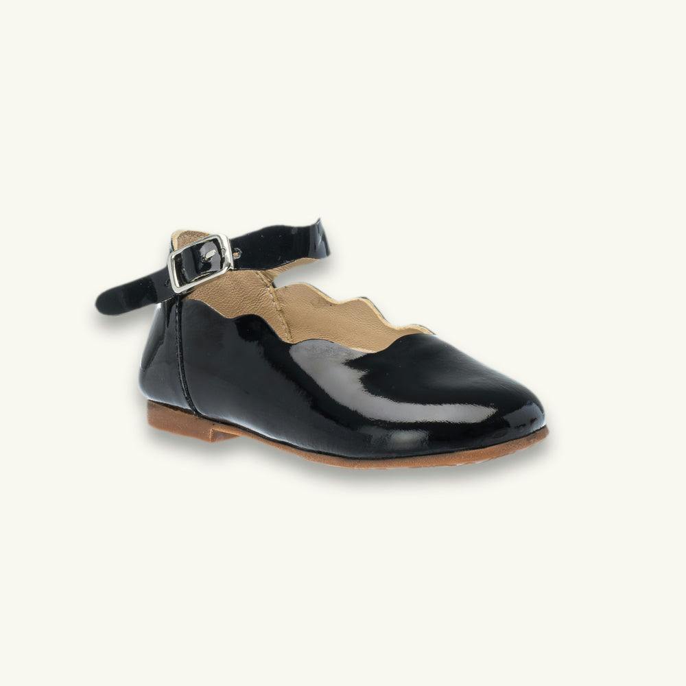 Toddler Ondina Ballet Flat | Black Leather