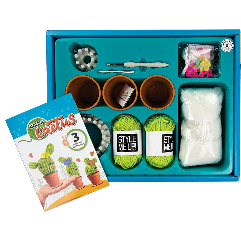 Knit a Cactus Kids Craft Set