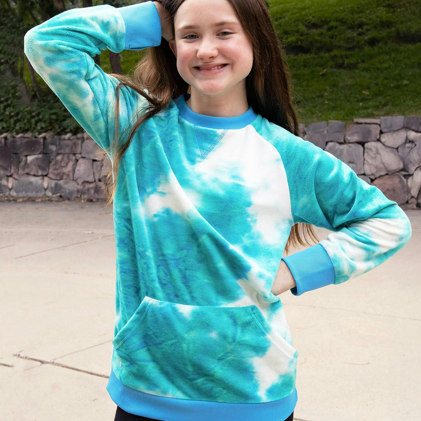 Minky Crewneck Sweatshirt - Tie Dye
