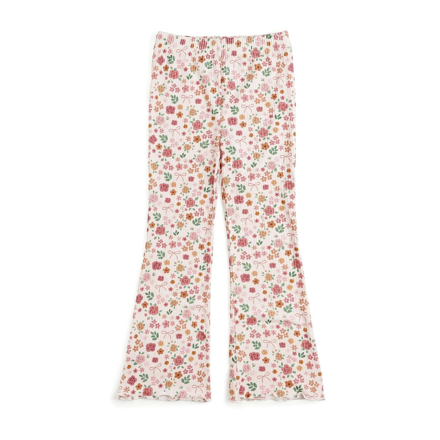 Berry Floral Flare Legging
