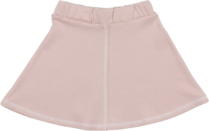 Micro-Grid Patterned Short Skirt