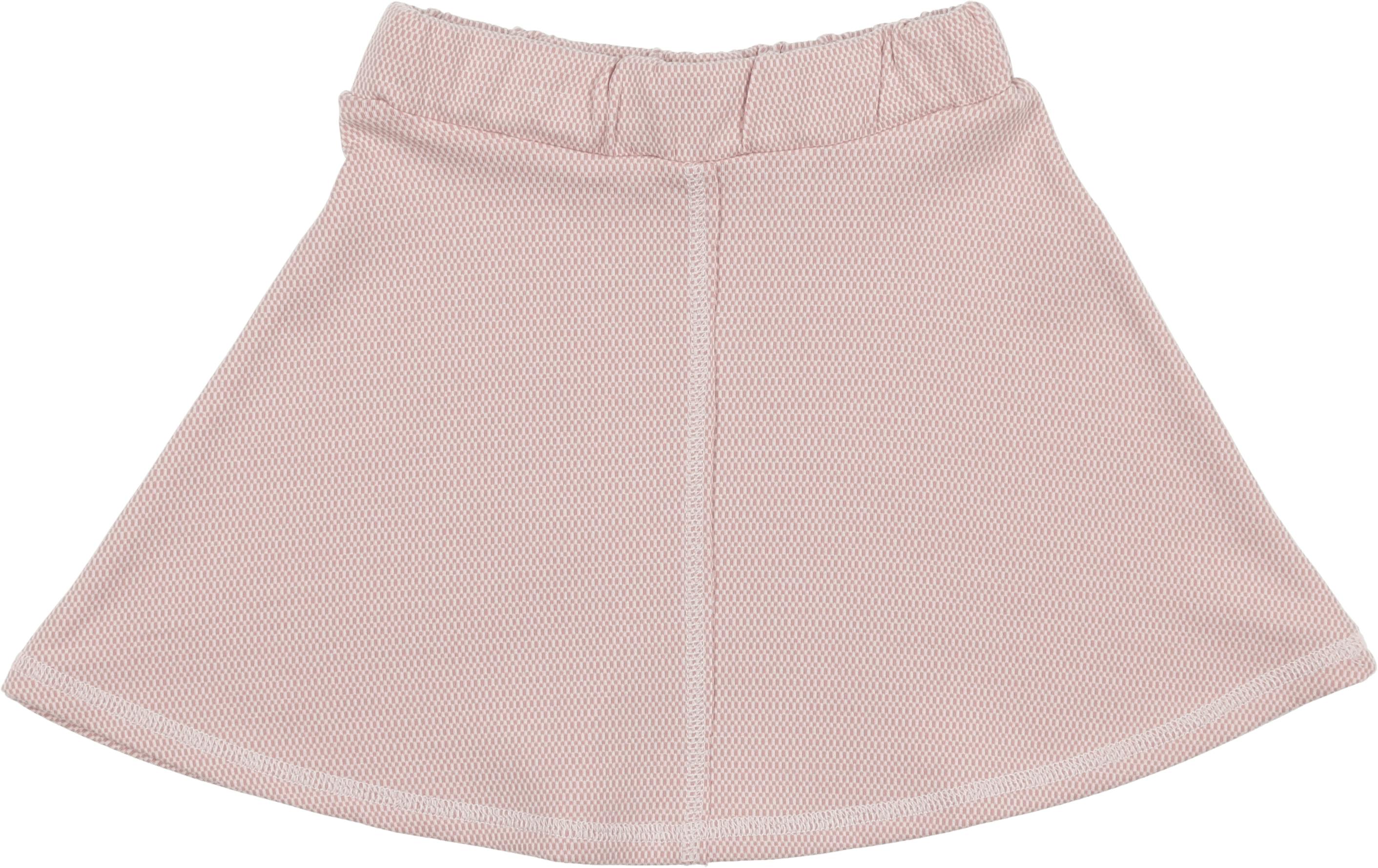 Micro-Grid Patterned Short Skirt