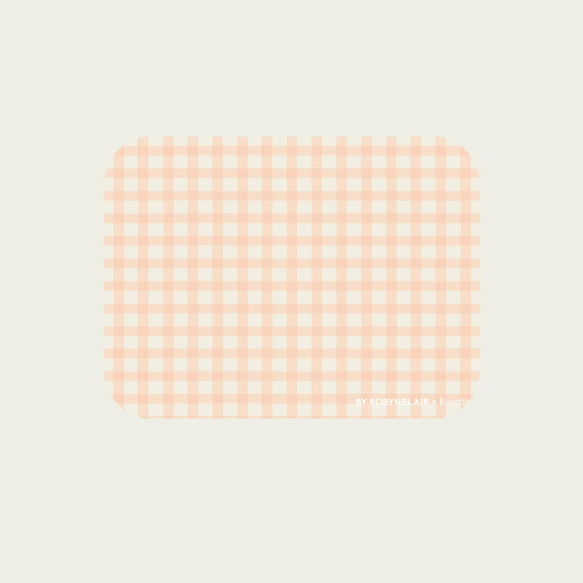2 Placemats | Coral Gingham |  by robynblair x Recette