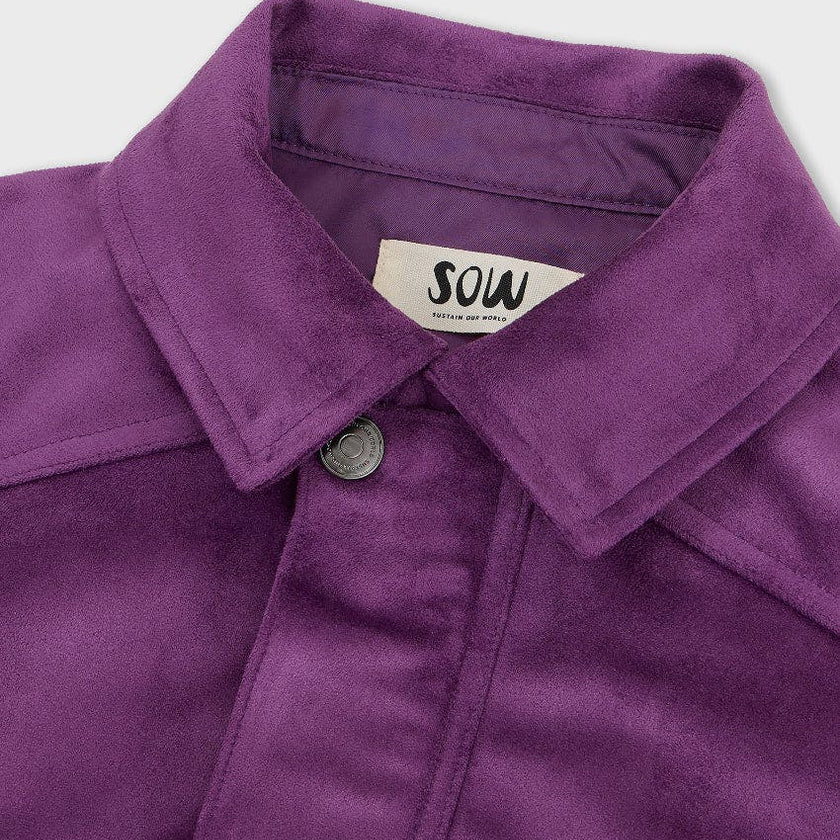 Oversized Faux Suede Jacket