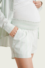 The Easy Smocked Maternity Shorts