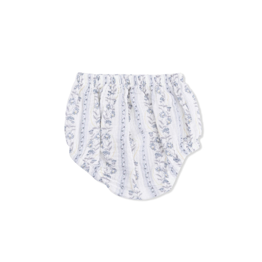 Kimberly Floral Stripe - Western Pearl Snap Dress & Bloomer