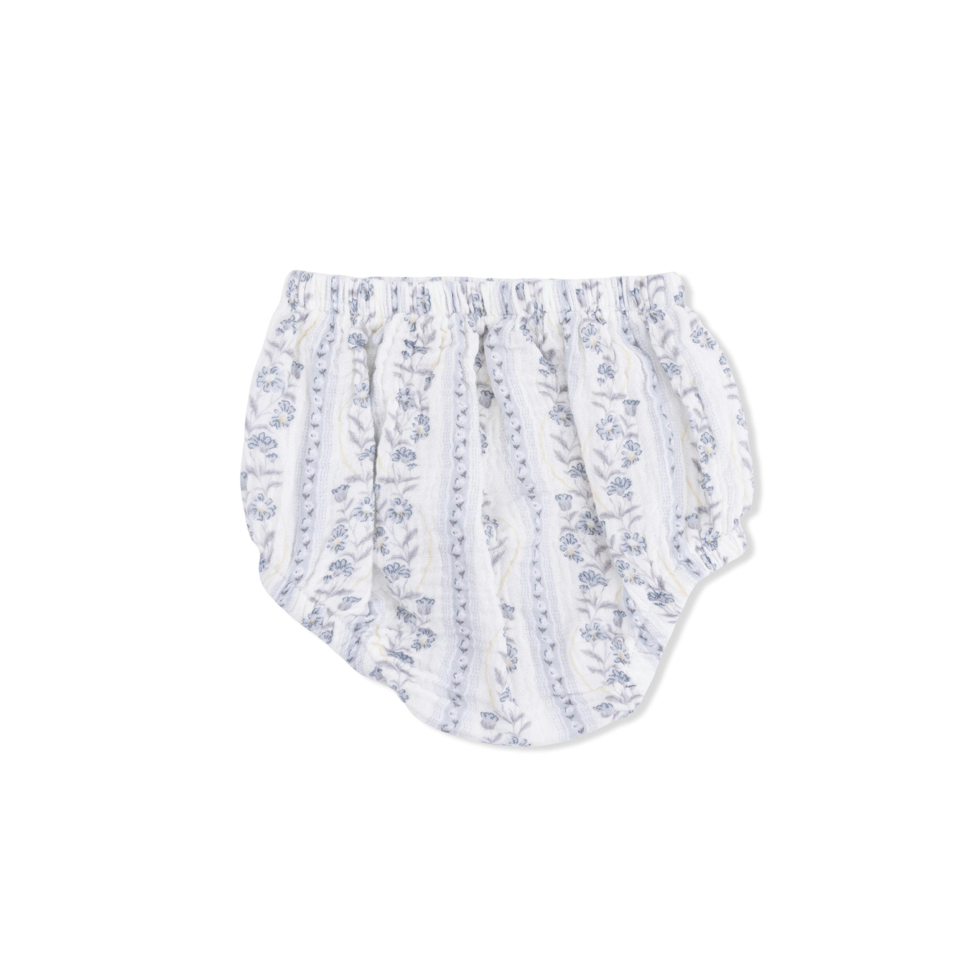 Kimberly Floral Stripe - Western Pearl Snap Dress & Bloomer