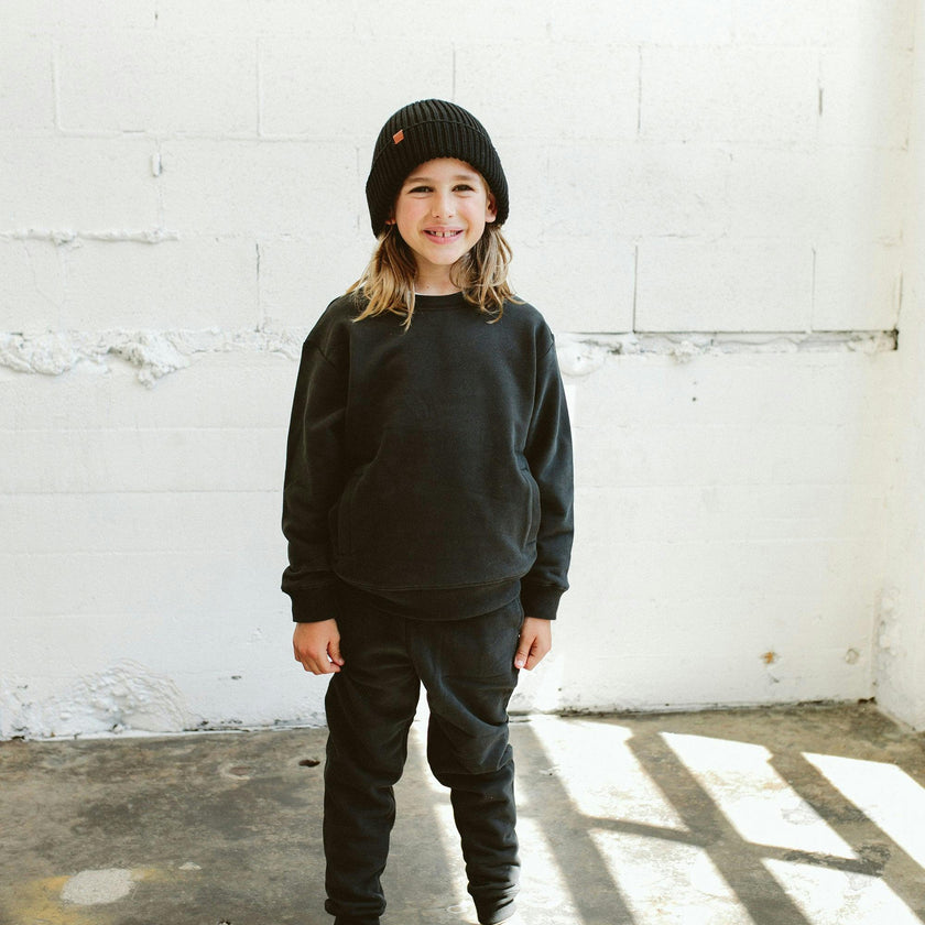 FRENCH TERRY SWEATSUIT SET | ASPHALT