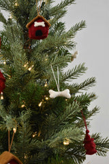 Dog Themed Christmas Decoration Set for Table Top Trees - 9 Pieces