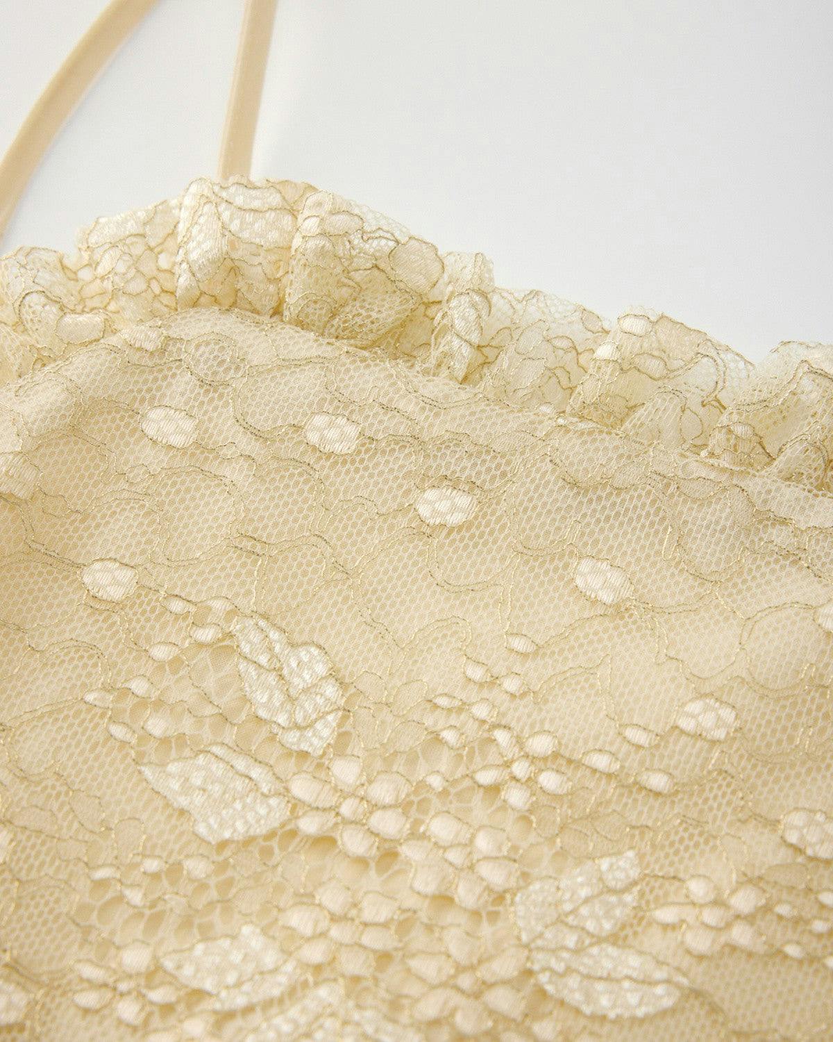 Tanya Lace Frill Maxi Dress