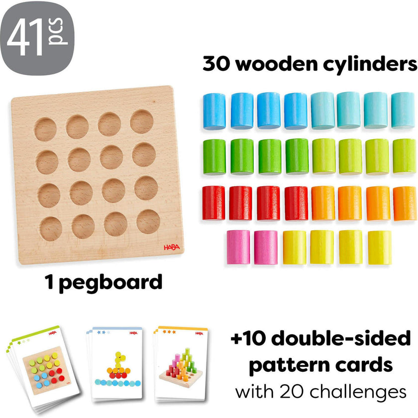 Colorful Towers Wooden Stacking Game