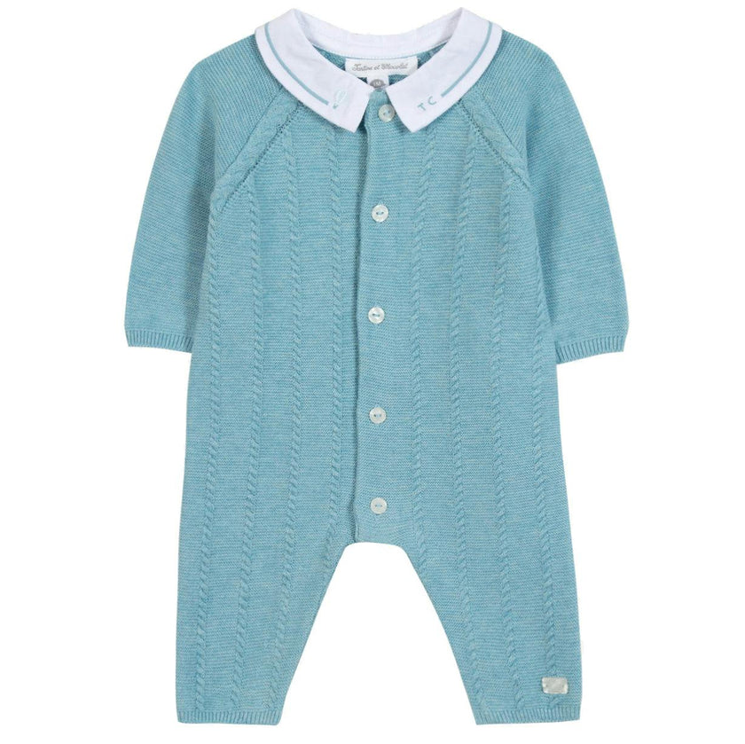 TARTINE ET CHOCOLAT Knit One-Piece - Bleu Horizon Chiné