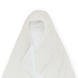 Toddler Hooded Towel - Tan Gingham