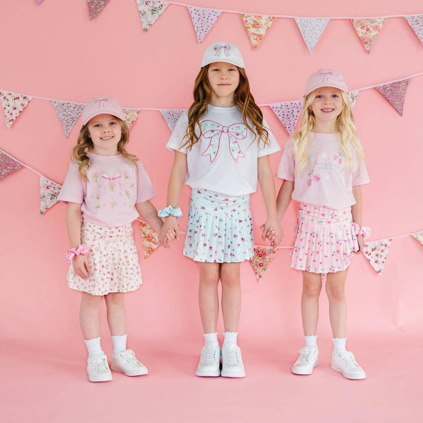 Bouquet Bow Short Sleeve T-Shirt - Ballet