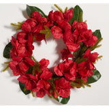 Faux 24 Inch Amaryllis & Magnolia Leaf Wreath