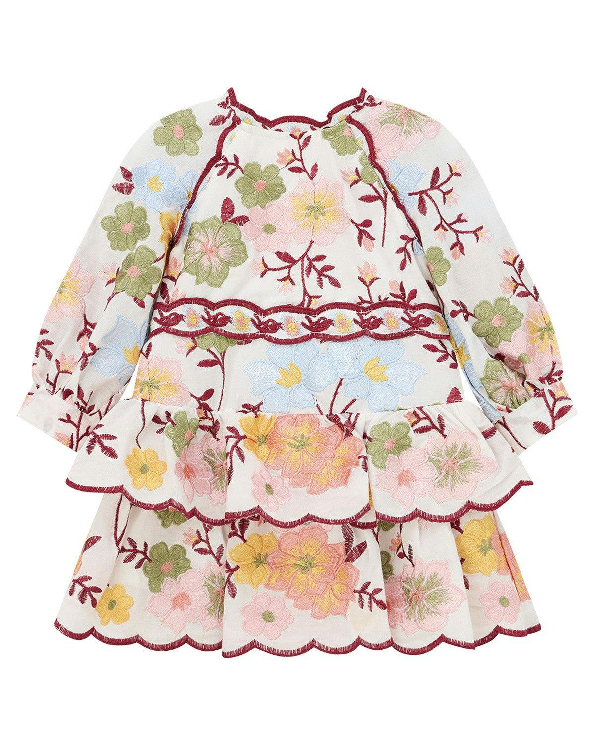 Penelope Cotton Embroidered Mini Dress (Baby)