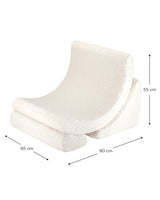 Cream White Moon Chair