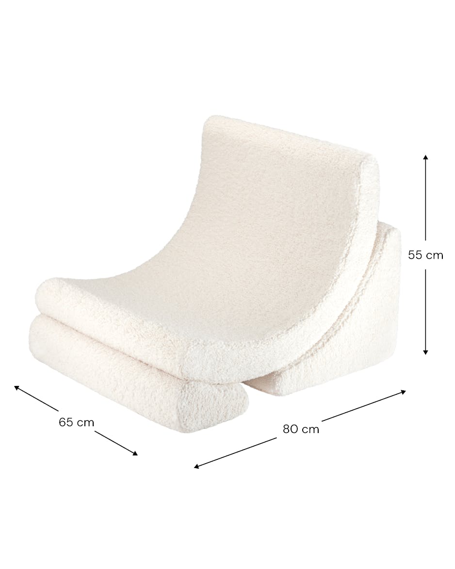Cream White Moon Chair