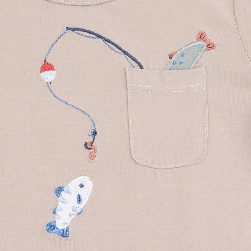 Gone Fishing - Crew Neck Tee with Cargo Short