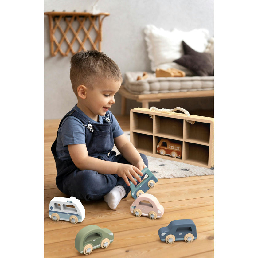 Car Display case w/ 6 vehicles