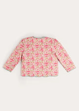 Margret Floral Reversible Quilted Jacket in Pink (4-12yrs)