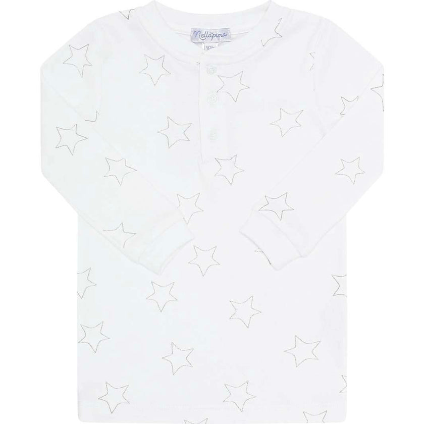 Grey Stars Print Pajama