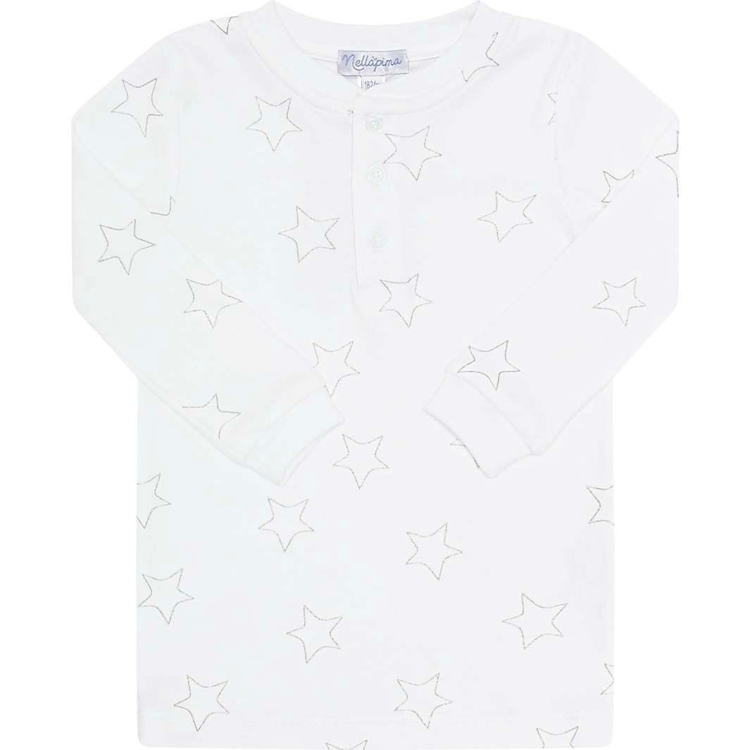 Grey Stars Print Pajama