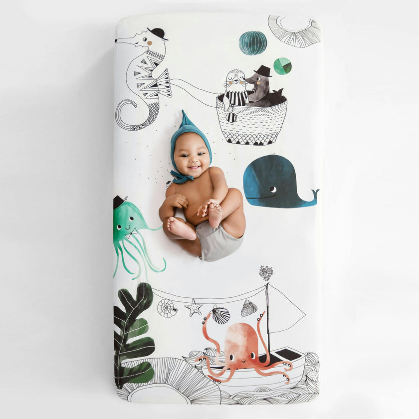 Underwater Love Standard Crib Sheet