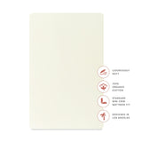 Mini Crib Sheet in GOTS Certified Organic Brushed Cotton in Ivory