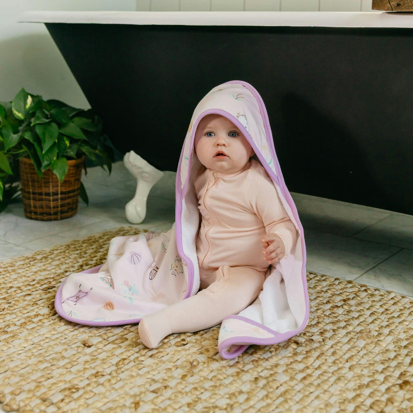 Premium Baby Knit Hooded Towel - Enchanted Friends