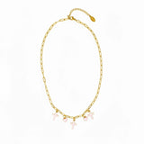 Cross & Heart Charm Necklace