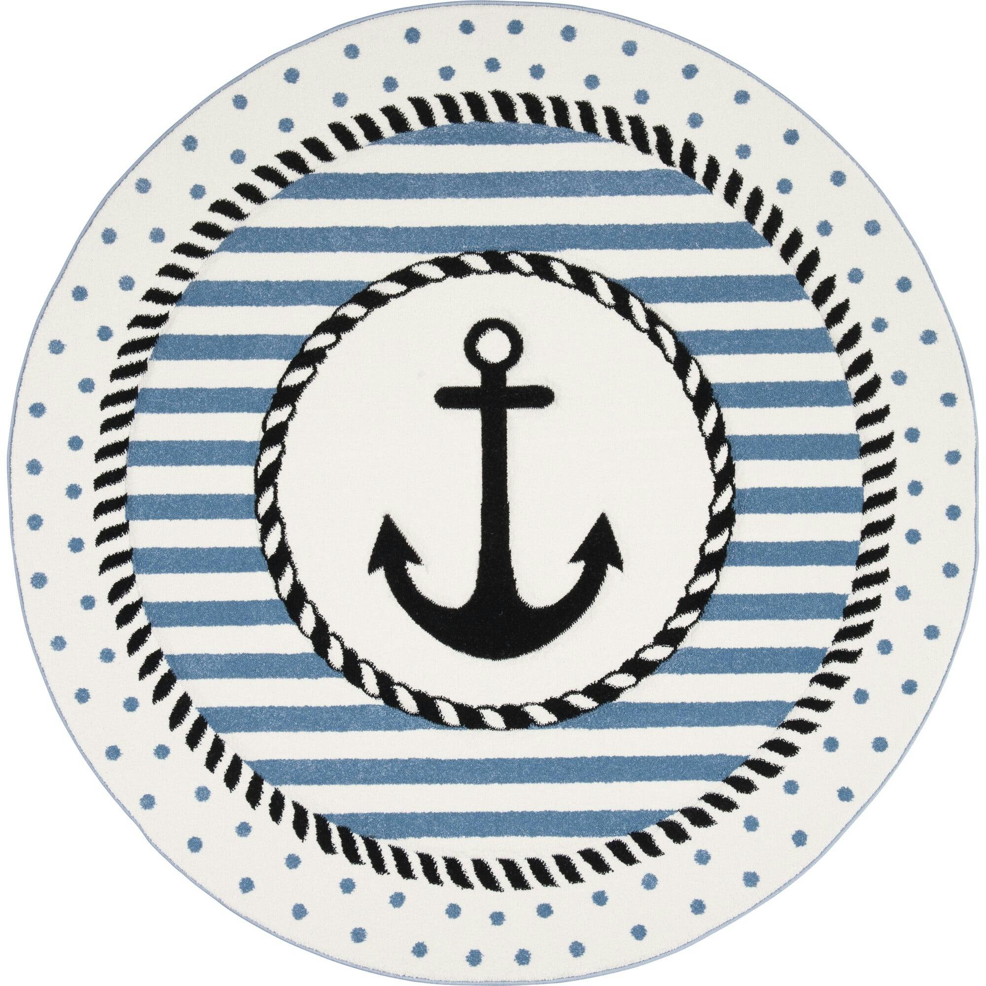 Carousel Kids Sailor Rug, Navy