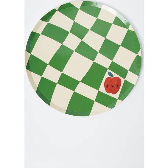Little Chef Checkered Dinner Plates