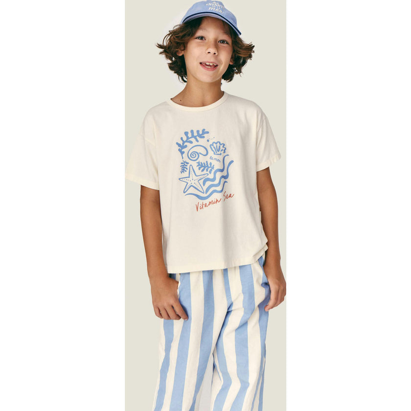 Mipounet SS26 Claude, Pant Ecru Blue