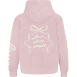 Kids Love People Hoodie-Washed Pink-Girls