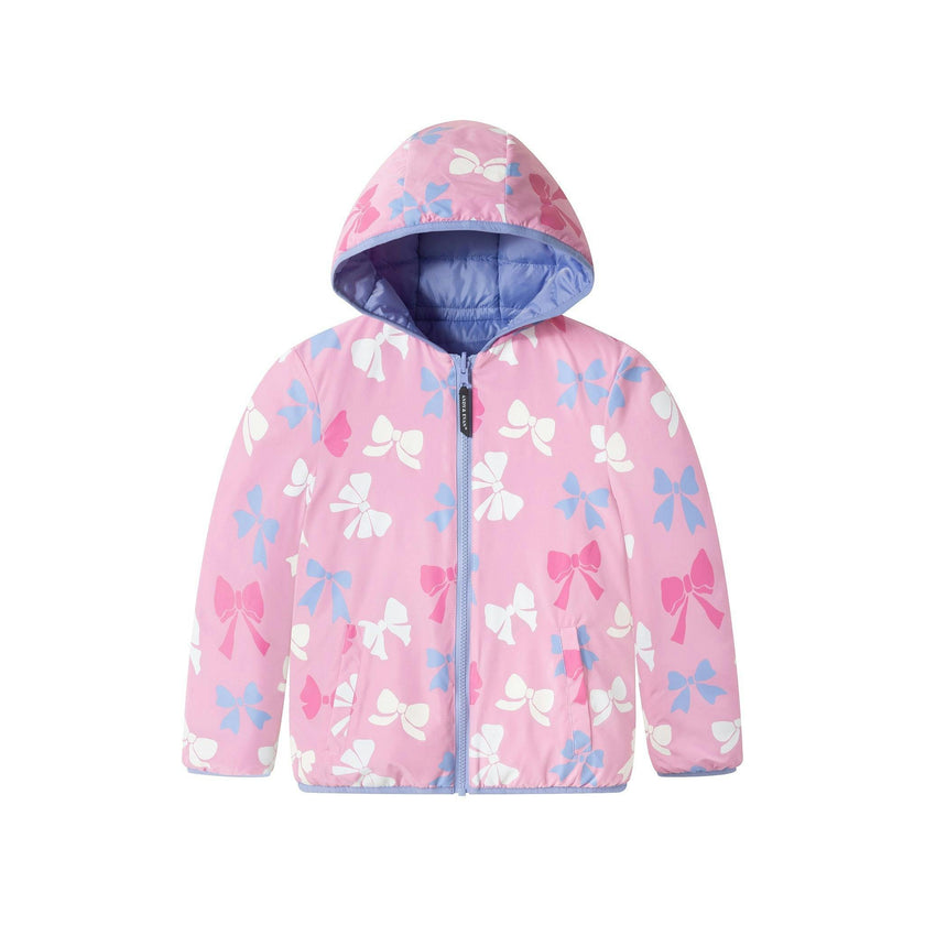 Reversible Color-Changing Puffer Jacket | Pink Bows