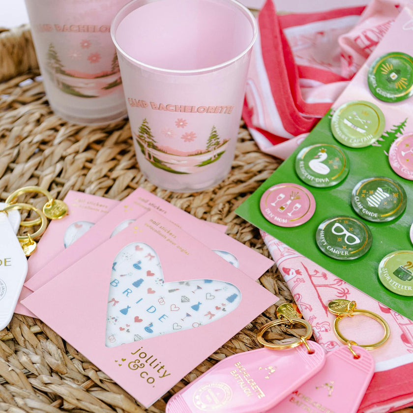 Camp Bachelorette Bride Nail Stickers