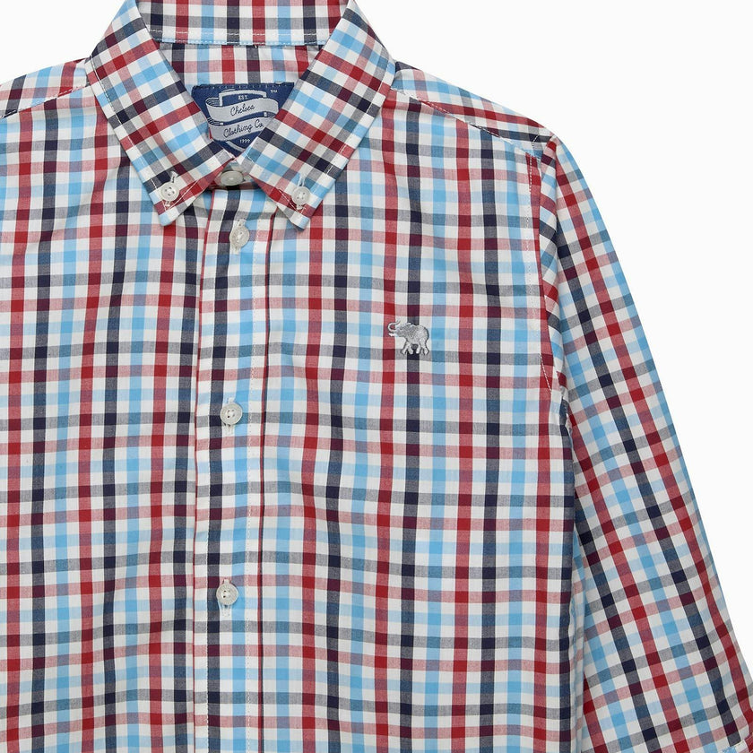 Thomas Shirt in Red/Blue Gingham