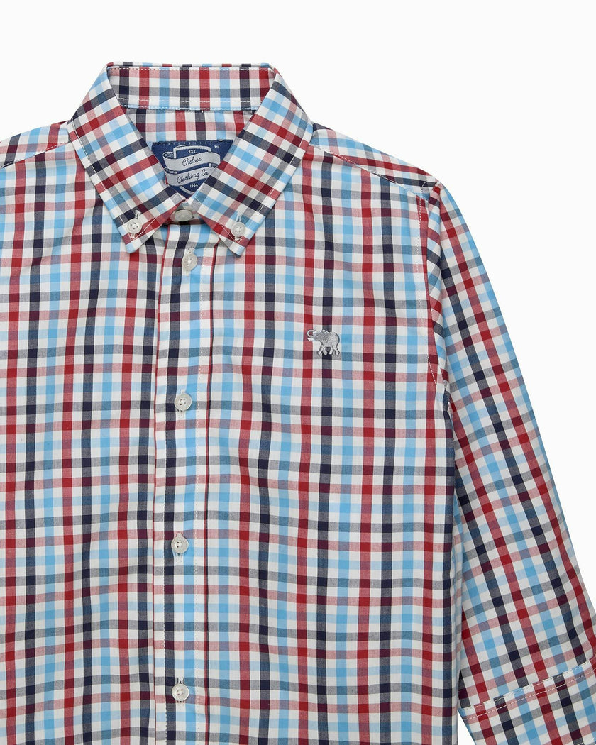 Thomas Shirt in Red/Blue Gingham
