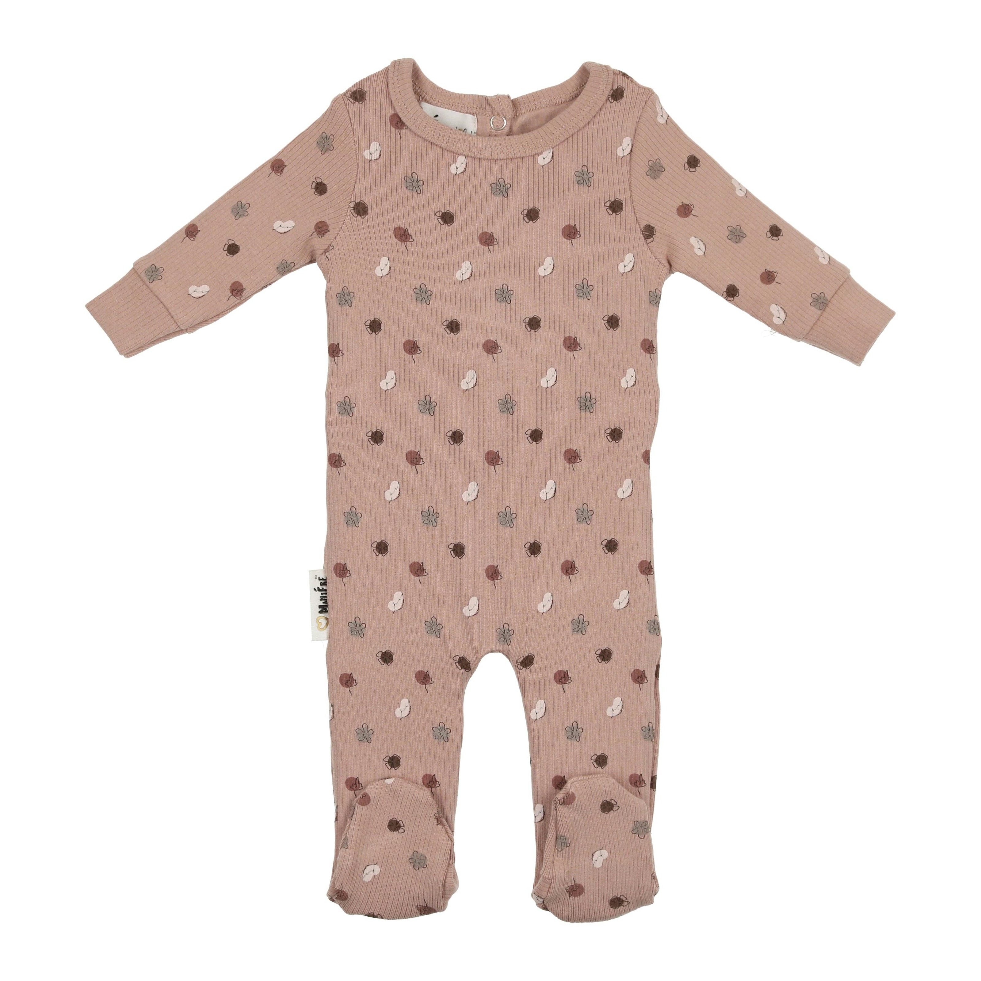 Little Leaves Long Sleeve Footie