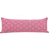 Artisan Hand Loomed Cotton Lumbar Pillow - Pink Ginkgo - 16"x48"