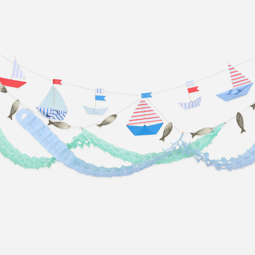 Nautical Boat Garland Set