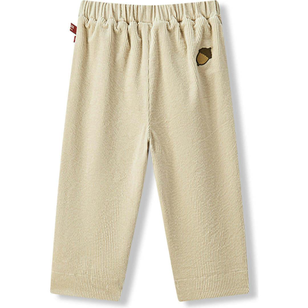 Beige Corduroy Pocket Pants