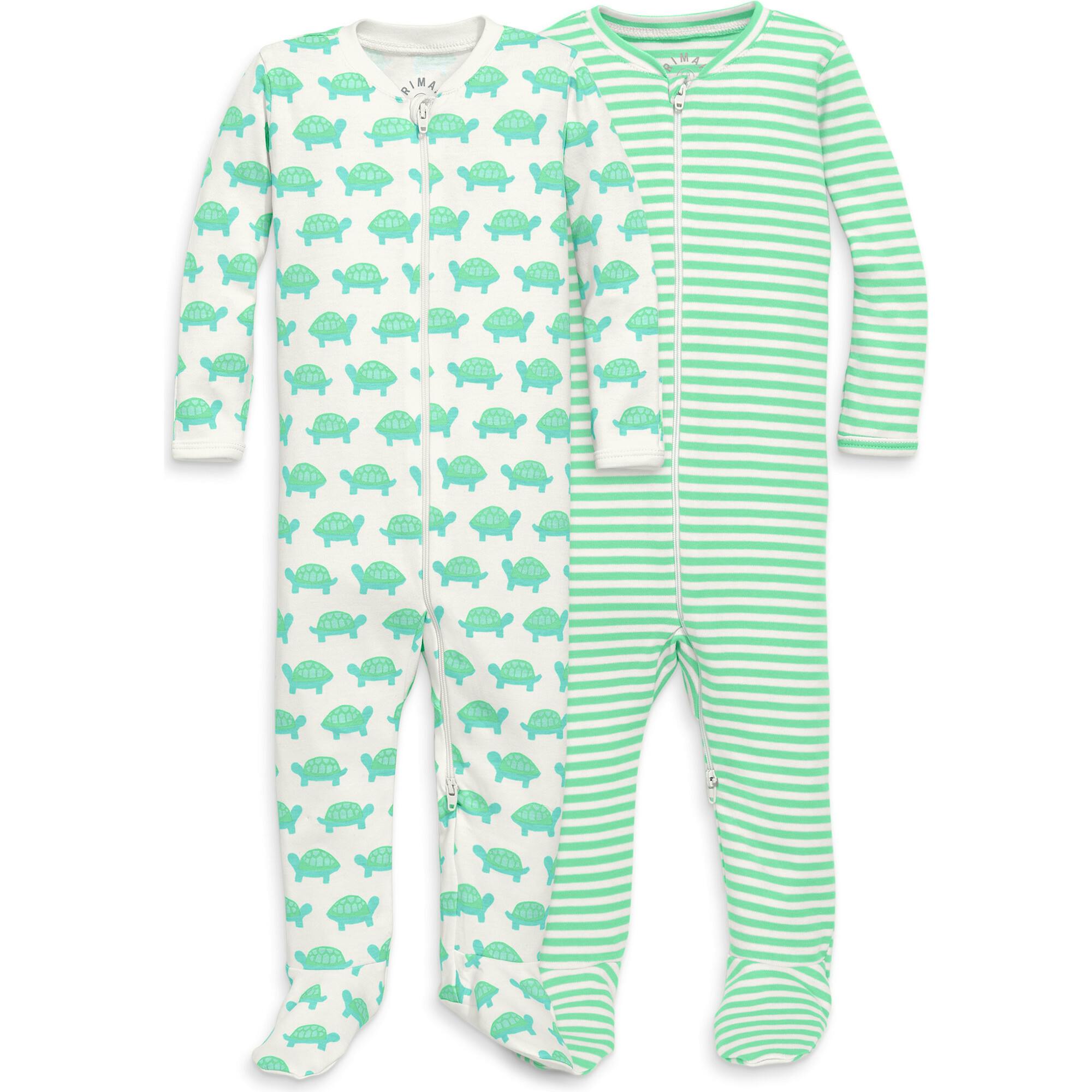 Baby organic zip footie 2-pack gift set