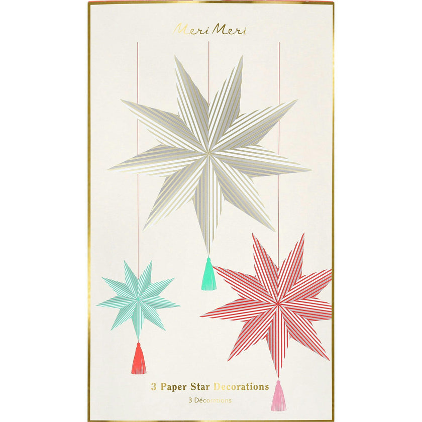 Stripe Star Decorations