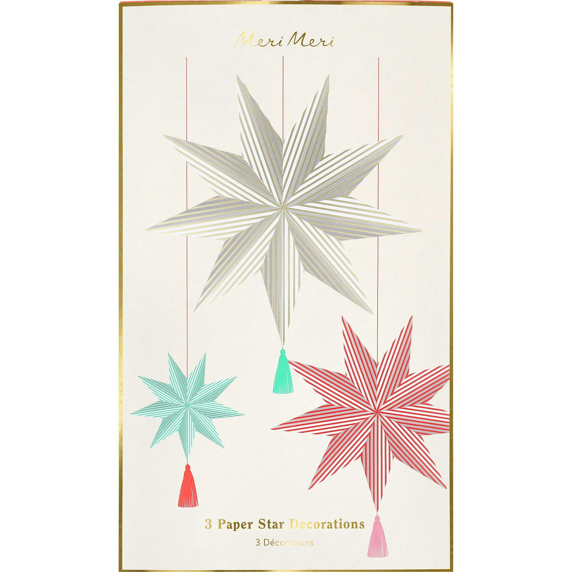 Stripe Star Decorations