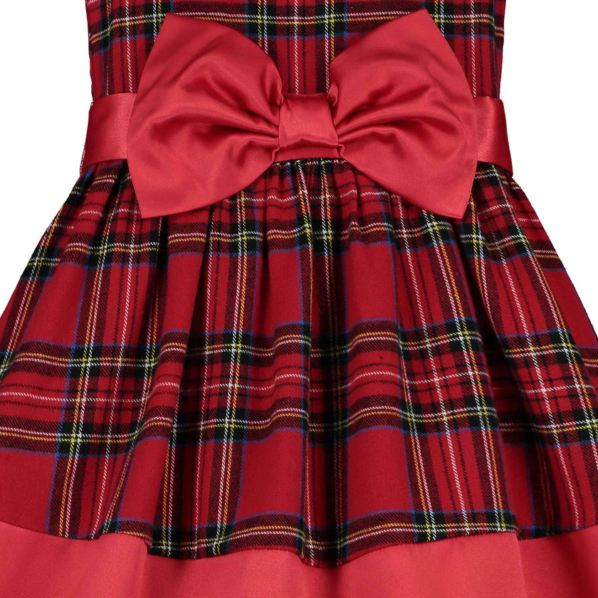 Florence Plaid Tartan Girls Party Dress
