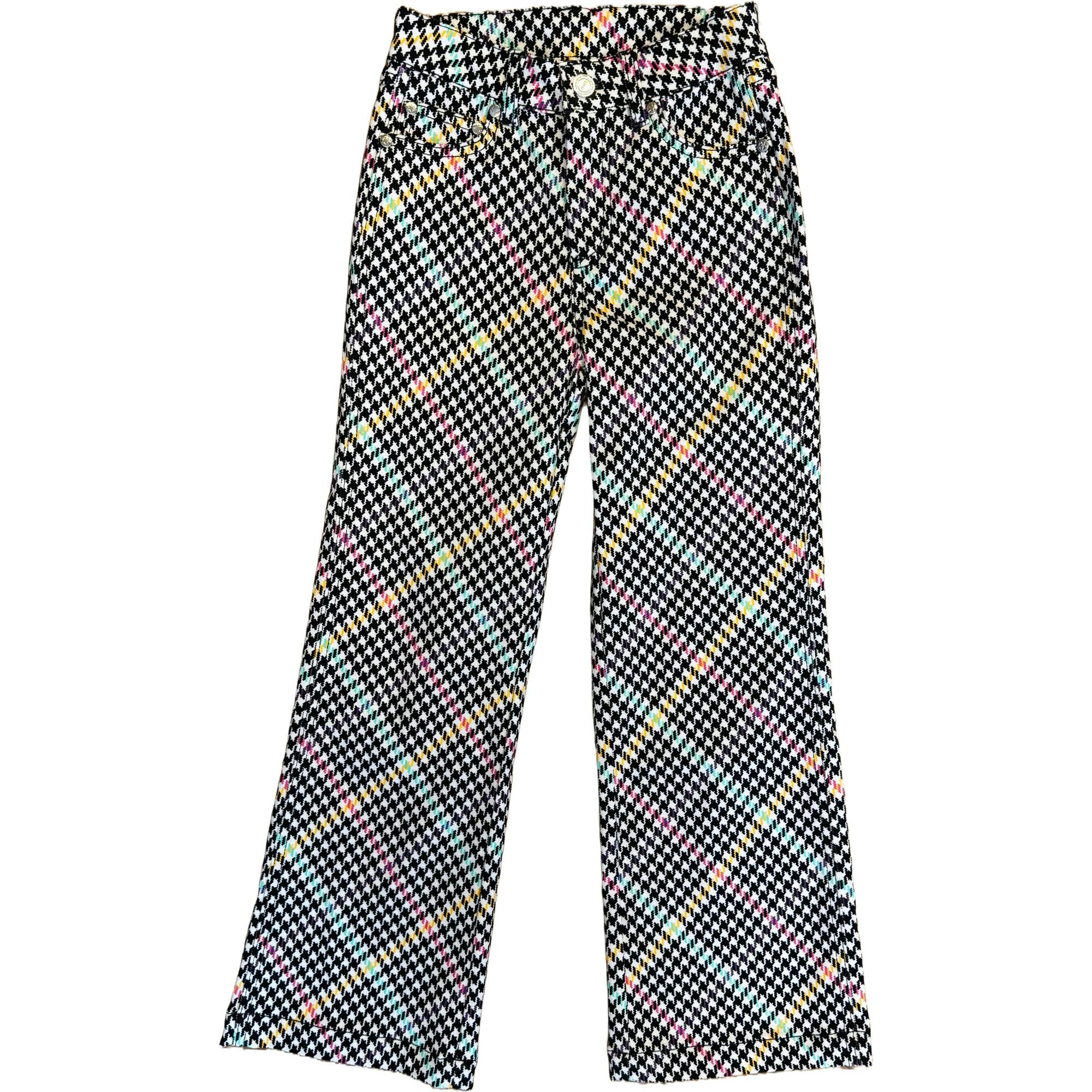 Girls Hi-Shine Mid Rise Slim Band Twill Pant