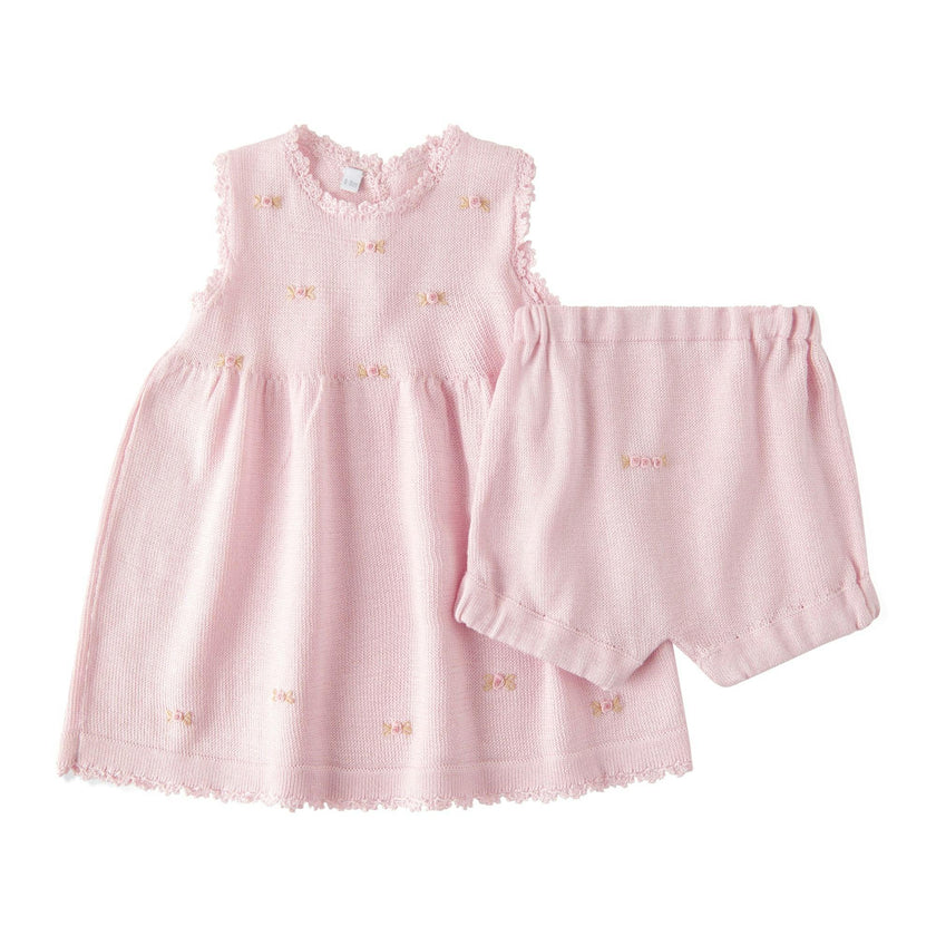 Pima Rose Embroidered Dress and Bloomers